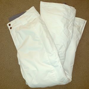 Columbia White Ski/Snow Pants